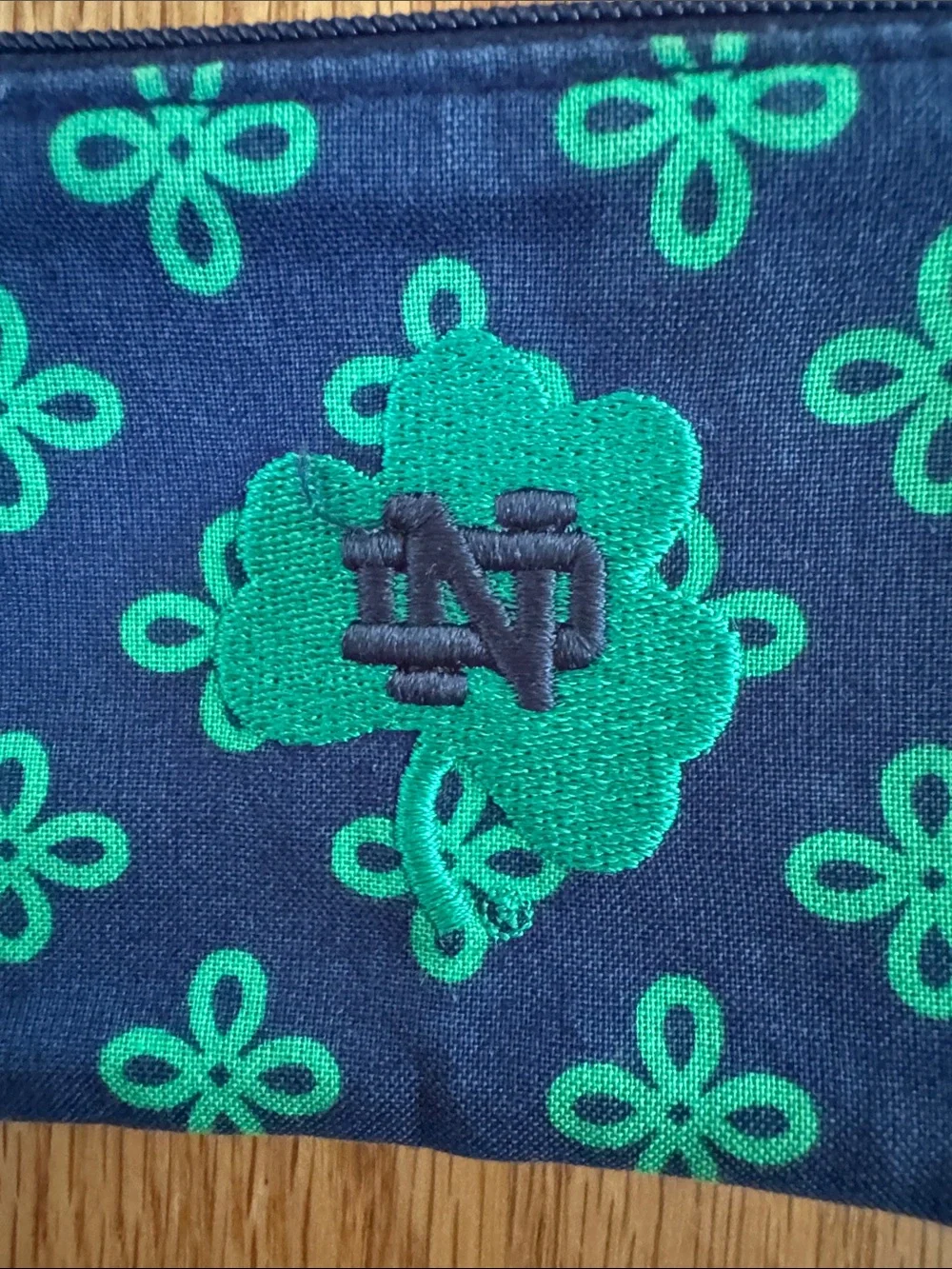 Vera Bradley Notre Dame ID Card Holder with Lanyard & Keyring